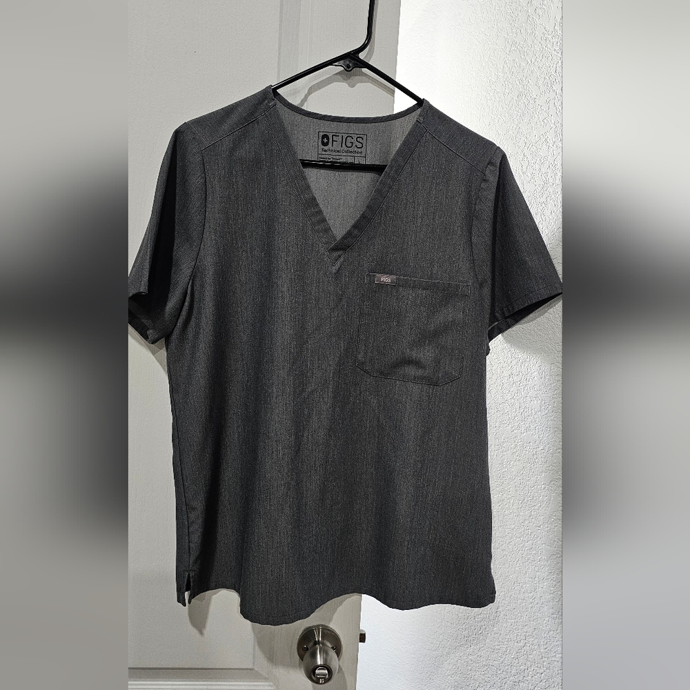 Figs Gray Catarina Scrub Top Basic Livingston Scr… - image 1